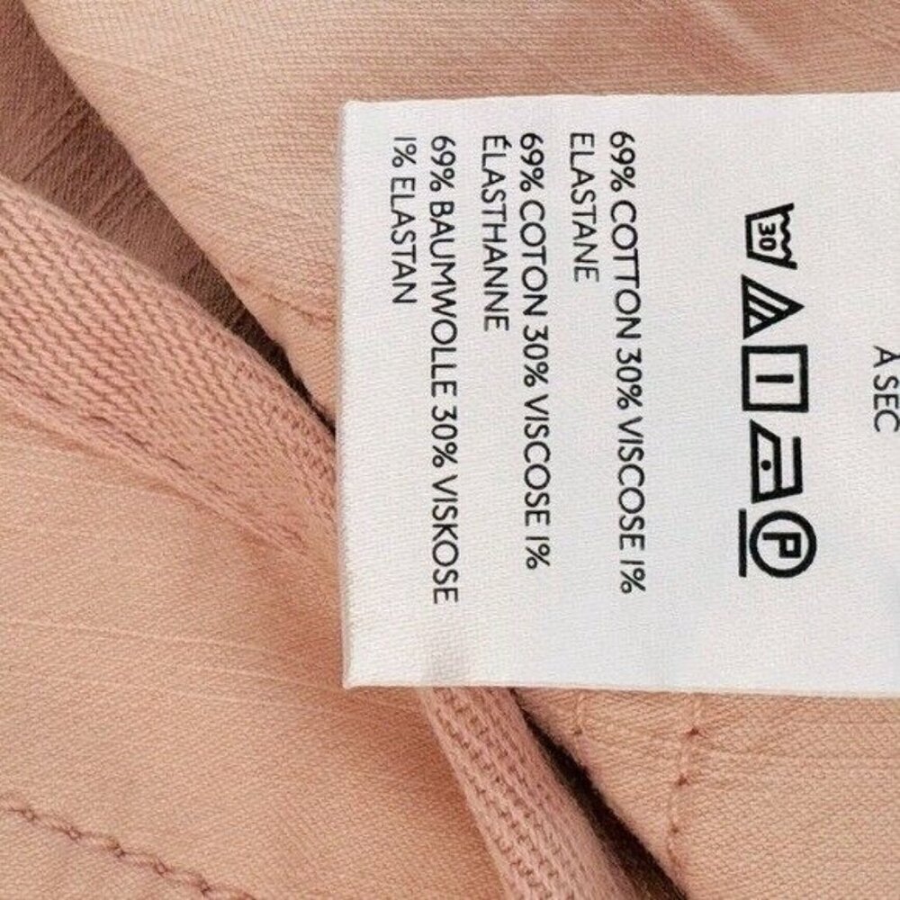ANTHROPOLOGIE Pilcro Satin Cargo Parachute Pants Pink Combo Size 31 NEW - Picture 12 of 12